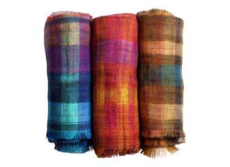 Colorful handwoven textiles