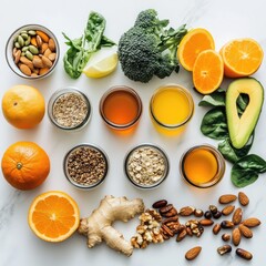 Healthy Food Variety Display