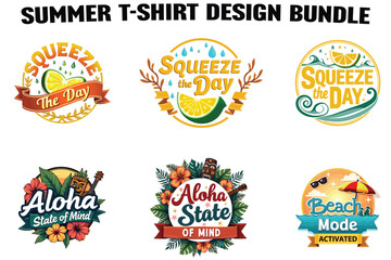 Fototapeta premium Summer Vibes T-Shirt Bundle
