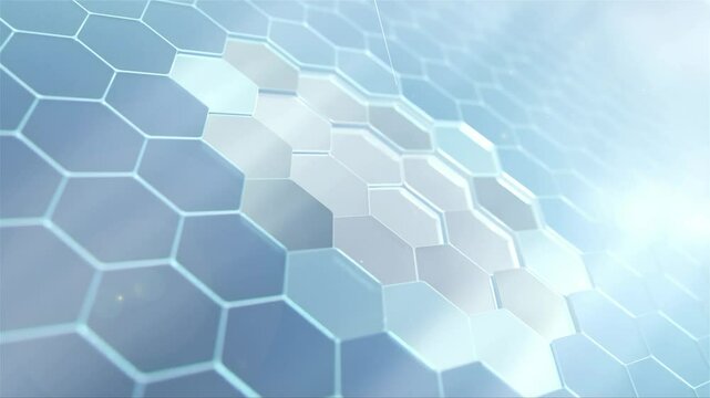 Hexagonal 360 degree Sunscreen 3D Rendering Material