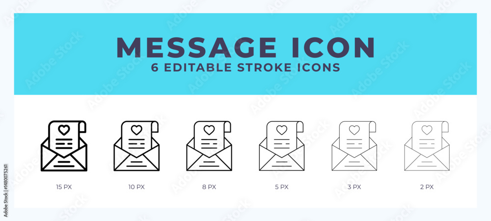 Poster message lineal icon symbol vector. black outline for web. app. presentation and more.