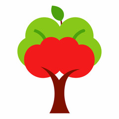 Apple Tree icon on white background