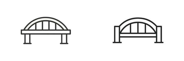 Bridges designed in minimalist style showcasing geometric shapes and structure