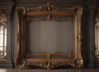 Intricate Victorian-style frames, ornate details  , vector,  baroque,  image