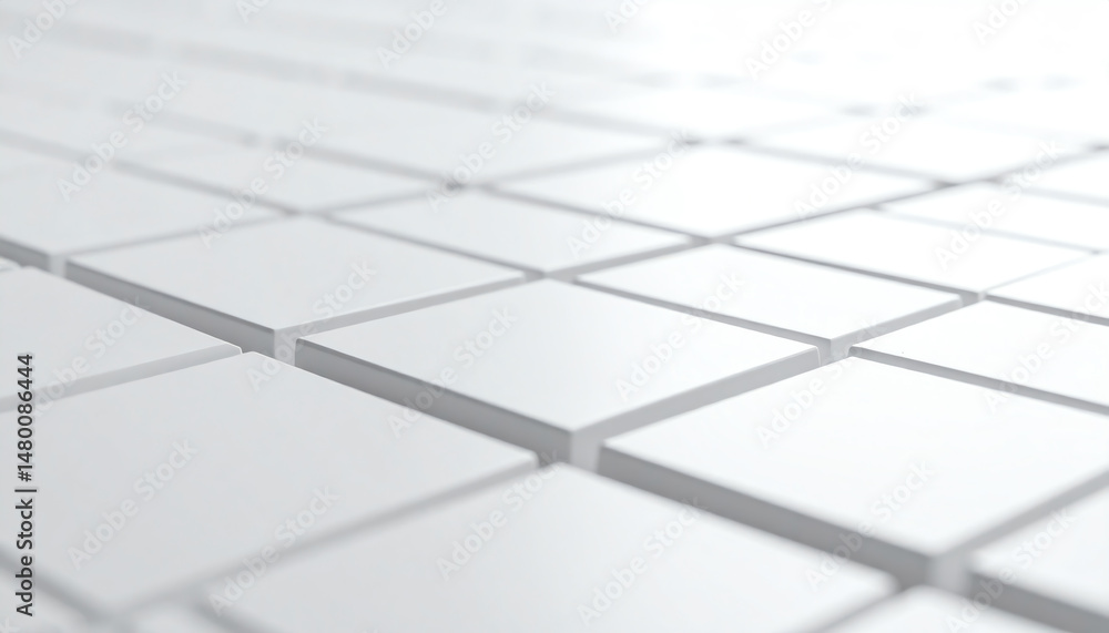 Poster a smooth, white tiled surface creates a clean and minimalistic aesthetic, emphasizing simplicity and