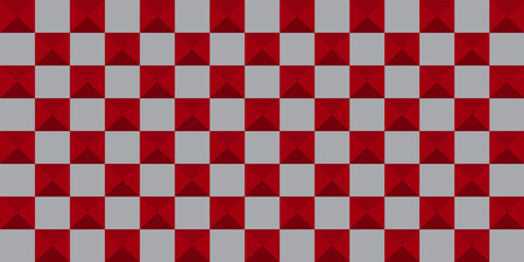red and white checkered pattern, Checkerboard seamless pattern