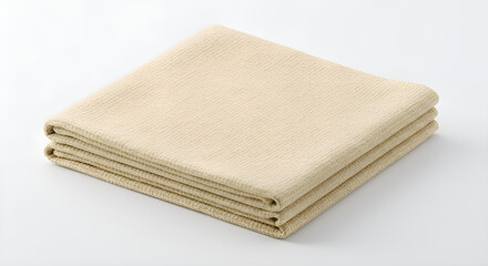 Reusable cleaning cloth folded on clean white surface