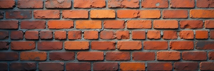 Obraz premium Timeworn brick wall, mottled colors, uneven surface, wall texture, light