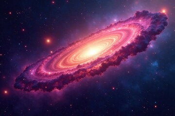 Stunning vibrant nebula in deep space, swirling cosmic dust and gas ,  deep space,  swirling,  planetary nebula