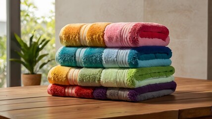 Ultra-Soft Dual Tone Luxury Towels  Fluffy, Absorbent & Skin-Friendly Comfort.