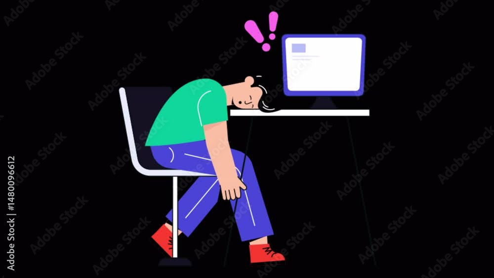 Poster search not found connection motion graphic rendering with transparent alpha channel
