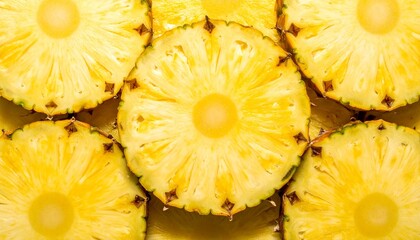 輪切りのパイナップル