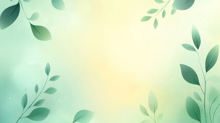 a fresh and leafy green background, suitable for the promotion and design of environmental courses and health & wellness venues