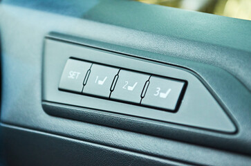 Push button, command control button on the car