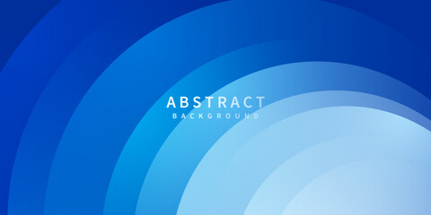 abstract vector blue circle overlapping shape transparent style illustration background