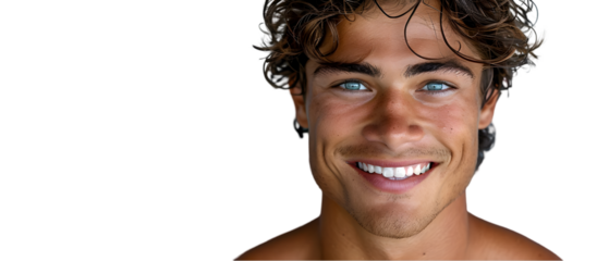 Handsome Man Smiling Portrait.