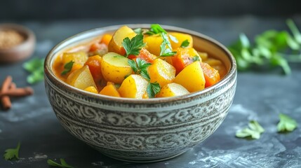 Vibrant colors and spices come together in a Moroccan tagine, a quintessential representation of North African cuisine