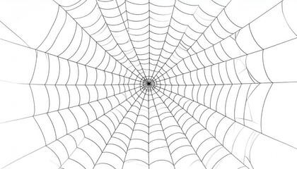 Obraz premium Detailed Black And White Spider Web Pattern