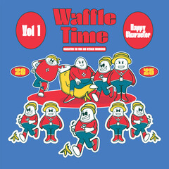 Fun food and drink character set