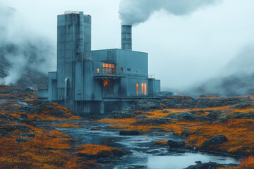 "Stream flows under the building."