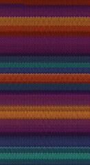 Warm Hues Knit Texture: Autumnal Stripe Design
