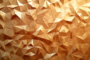 Naklejka premium Abstract Gold Geometric Triangles Background Texture