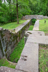 Ruins of the 19th Century Landsford Canal in South Carolina