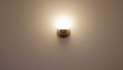 a sconce light, white background, wall mounted, soft glow, 4k resolution