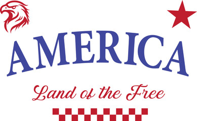 America USA 4th of July Varsity