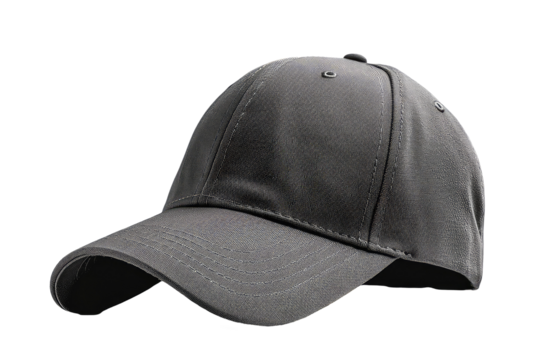 A black hat with a pattern of waves on it