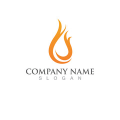 Fire logo vector illustration design