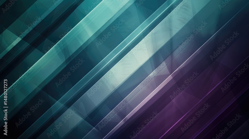 Poster abstract green purple line effect on surface of modern template design express seamless style scene.