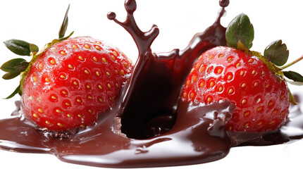 Delicious Strawberries in Chocolate Sauce