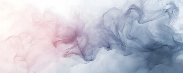 Fototapeta premium Delicate and ethereal abstract shapes of smoke.