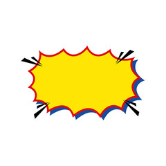 Comic Style Speech Bubble. Vector Illustration