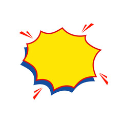 Comic Style Speech Bubble. Vector Illustration