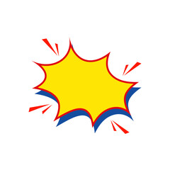 Comic Style Speech Bubble. Vector Illustration