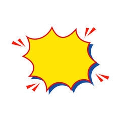 Comic Style Speech Bubble. Vector Illustration