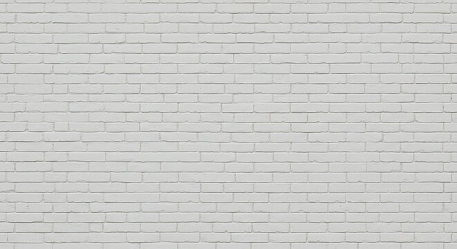 Fototapeta A close-up shot showcases a white brick wall's texture in a detailed and elegant presentation.