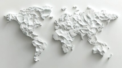 3D Relief Map of the World