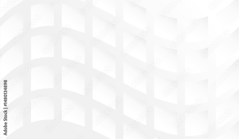 Poster white background abstract square pattern curve. vector illustration design