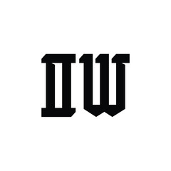 OW monogram logo design letter text name symbol monochrome logotype alphabet character simple logo