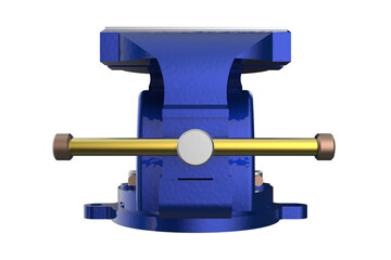 Blue Light Duty Workbench Vise with Jaws, Integrated Anvil, MULTIPURPOSE PIPE BENCH VISE TABLE PINCERS, Workshop Clamp Tool for Material Fixing on a Workbench, for Clamping and Shaping Materials PNG