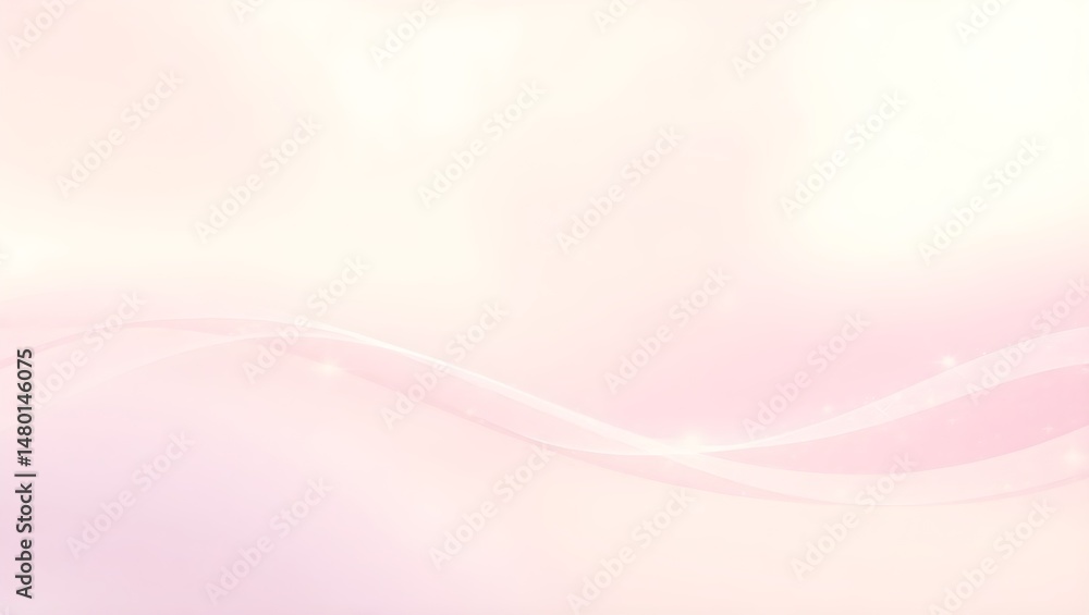 Poster soft pink gradient with subtle curves and sparkling highlights for elegant backgrounds