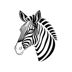 zebra head vector