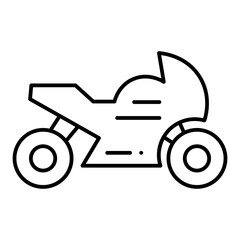 Motorcycle line icon