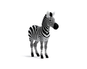 Naklejka premium Zebra plush toy