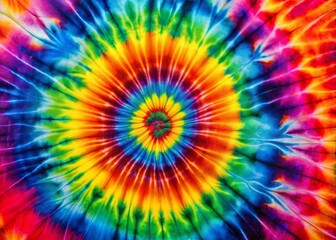 Psychedelic Rainbow Tie Dye Swirls: Groovy Abstract Silhouette Photography