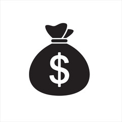 Fototapeta premium money bag icon.
