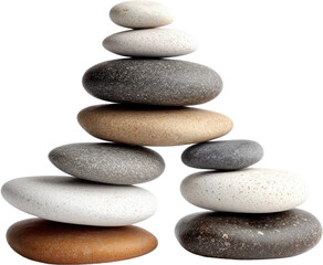 Fototapeta premium Balanced Stack of Smooth Stones